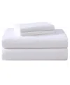 Laura Ashley Solid Cotton Flannel 4-pc. Sheet Set, Full In True White