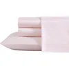 Laura Ashley Solid Pink Sheet Set In Delicate Pink