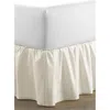Laura Ashley Solid Ruffle Bed Skirt In Ivory