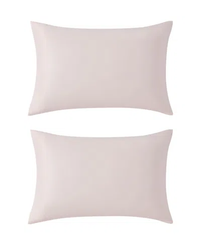Laura Ashley Solid Satin Bliss Pillowcase Pair, King In Pink