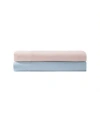 Laura Ashley Solid Satin Bliss Sheet Sets In Blue