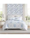 Laura Ashley Sophia 100% Cotton Duvet Set In Blue