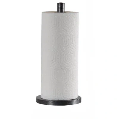 Laura Ashley Speckled Free Standing Paper Towel Holder In Black