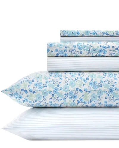 Laura Ashley Stripe 6pc Sheet Set
