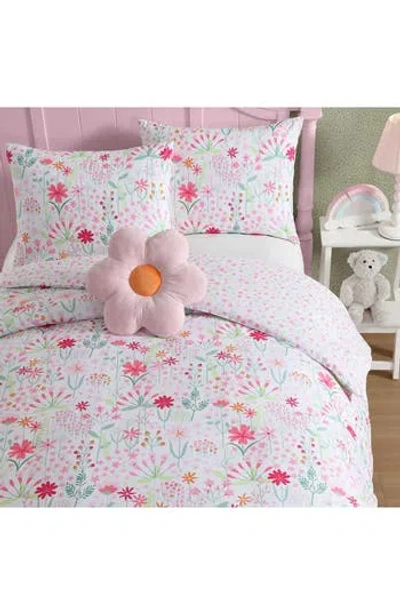 Laura Ashley Sunshine Flowers Comforter Set In Pink