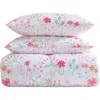 Laura Ashley Sunshine Flowers Comforter Set In Bright Pink