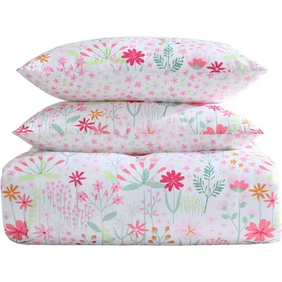 Laura Ashley Sunshine Flowers Comforter Set In Pink