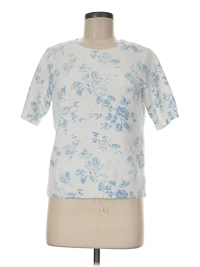 Pre-owned Laura Ashley Sweatshirt In White
