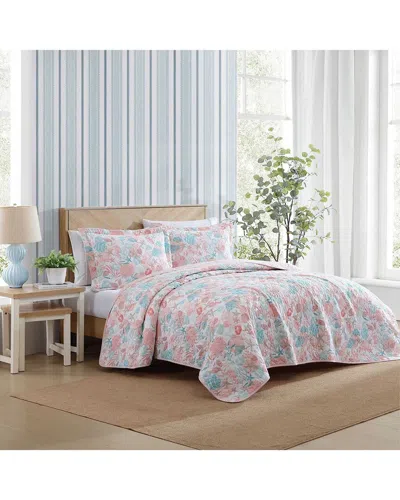 Laura Ashley Swimtime Reversible Quilt Set In Multi