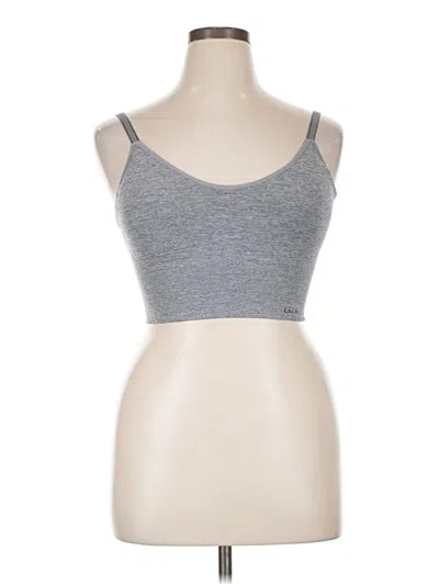 Pre-owned Laura Ashley Tank Top Gray Strapless Neckline Tops