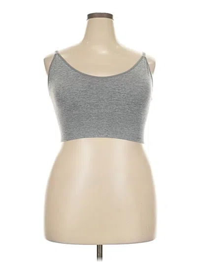Pre-owned Laura Ashley Tank Top Gray Strapless Neckline Tops