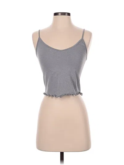 Pre-owned Laura Ashley Tank Top Gray Sweetheart Neckline Tops