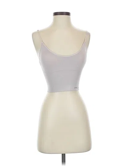 Pre-owned Laura Ashley Tank Top Silver Strapless Neckline Tops