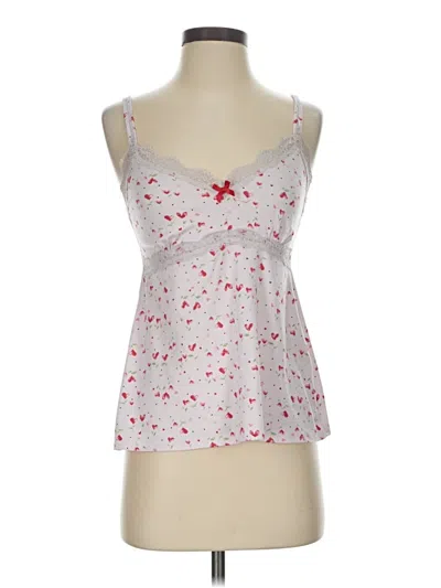 Pre-owned Laura Ashley Tank Top Silver Sweetheart Neckline Tops