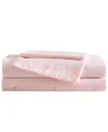 Laura Ashley Tiny Bows Microfiber 4-pc. Sheet Set, Full In Pink