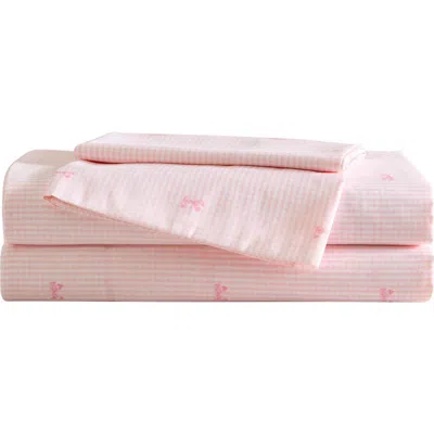 Laura Ashley Tiny Bows Sheet Set In Pink
