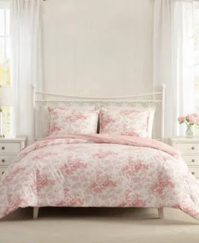 Laura Ashley Toile Delight Comforter Sets In Pink