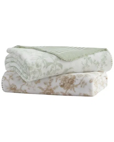 Laura Ashley Toile Delight Throw In Multi