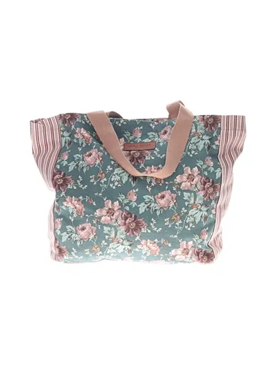 Pre-owned Laura Ashley Tote Bag In Teal