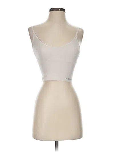 Pre-owned Laura Ashley Tube Top Ivory Strapless Neckline Tops In White