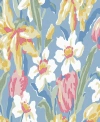 LAURA ASHLEY TULIPS REMOVABLE WALLPAPER