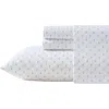 Laura Ashley Violet Print Microfiber Sheet Set In Multi