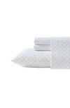 Laura Ashley Violet Print Microfiber Sheet Set In Multi