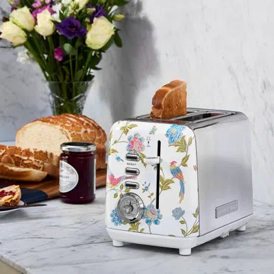 Laura Ashley Vq  2-slice Toaster In Elveden White