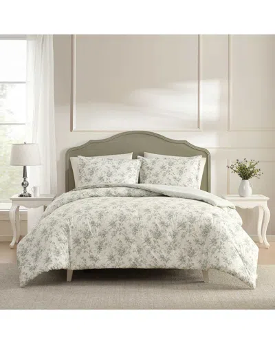 Laura Ashley Walled Garden 100% Cotton Comforter Set In Multi