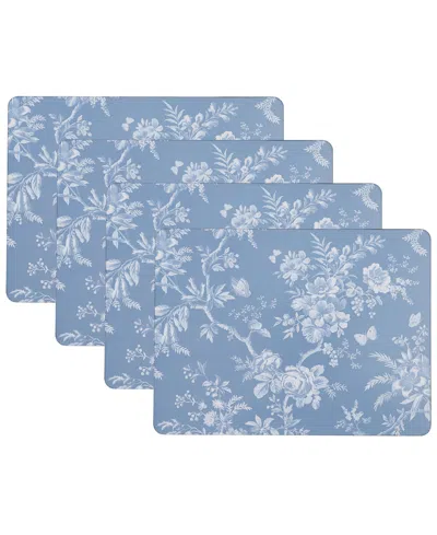 Laura Ashley Walled Garden Cork Placemats Set Of 4, 16" X 12"
