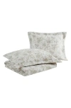 Laura Ashley Walled Garden Quilt & Sham Set In Mocha