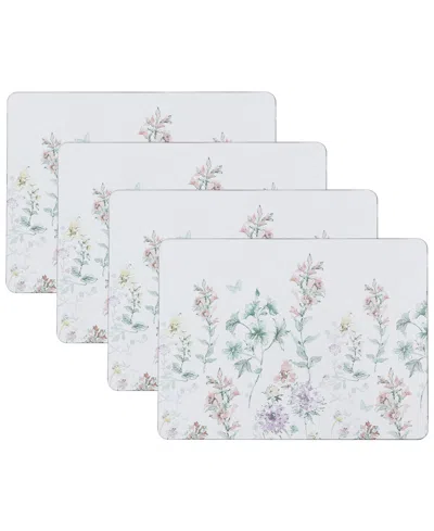 Laura Ashley Wild Meadow Cork Placemats Set Of 4, 16" X 12"