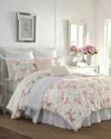 Laura Ashley Wisteria Pink Velvet Comforter Set