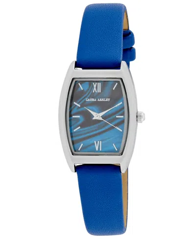 Laura Ashley Women's Quartz Blue Faux Leather Watch 24mm