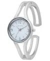 Laura Ashley Women's Quartz Silver-tone Alloy Watch 28mm In Silver