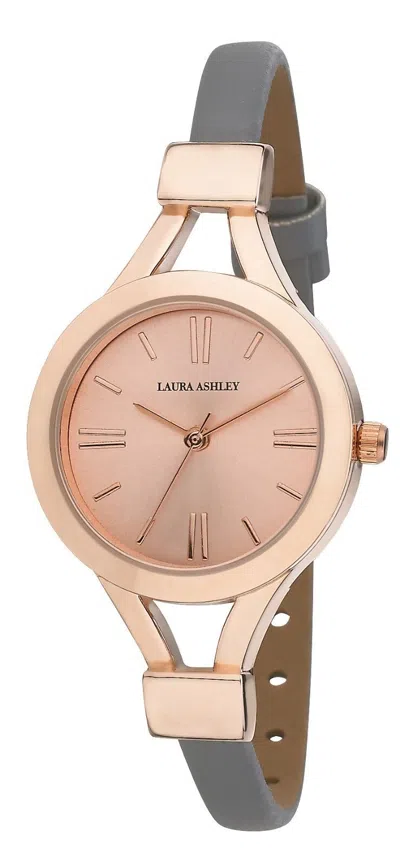 Pre-owned Laura Ashley Women's Thin Strap Watch Rosegold, Silver, Gold Comes In A Gift Box In Rose Gold
