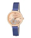 Laura Ashley Womens Blue Stainless Steel Strap Watch La2028bl