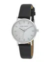 Laura Ashley Womens Black Strap Watch La2000bk