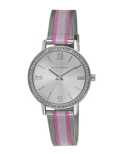 Laura Ashley Womens Purple Bracelet Watch La2037pk In Multi