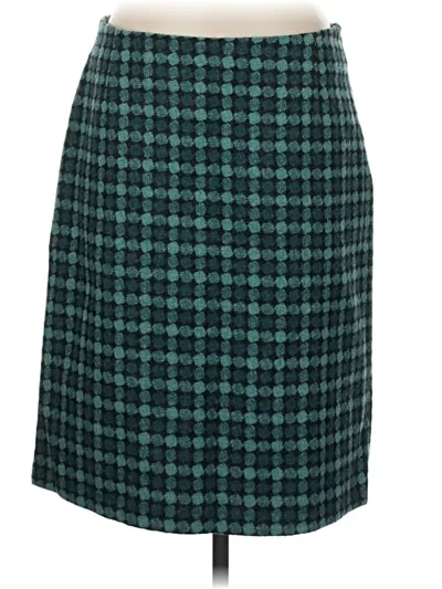 Pre-owned Laura Ashley Wool Skirt In Green