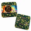Laura B Interiors Green Set Of 6 The Jewel Rabbit & Whippet Coasters In Multi