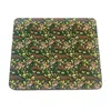 Laura B Interiors Green The Jewel Rabbit & Whippet Set Of Four Placemats In Green