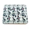 Laura B Interiors Grey Being British Contemporary Set Of Four Placemats In Multi