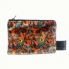 Laura B Interiors Orange Decorative Thistle Coin Purse In Orange