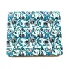 Laura B Interiors The Blue Decorative Thistle Set Of Four Placemats In Multi