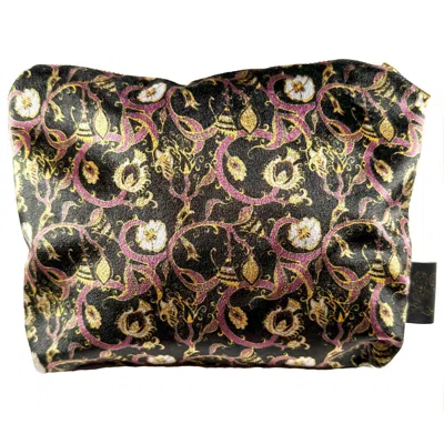 Laura B Interiors The Gold Decortive Thistle Makeup Bag