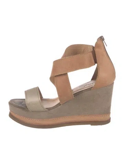 Pre-owned Laura Bellariva Leather Espadrilles In Neutral