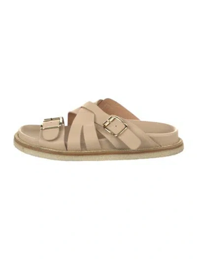 Pre-owned Laura Bellariva Leather Sandals In Neutrals