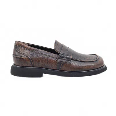 Laura Bellariva Women's Pellame Madras Penny Loafer In Brown