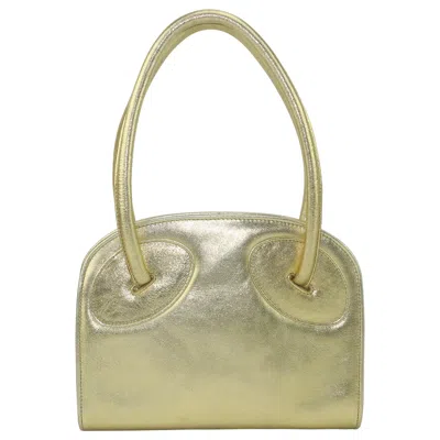 Pre-owned Laura Biagiotti Attributed Gold Leather Handbag, 1970's